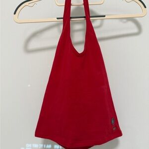 Hollister Vibrant Red Halter Tank Top